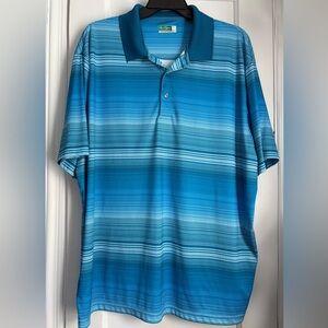 Ben Hogan Performance Striped Polo Shirt Men’s 3XL Golf Athletic Short Sleeve